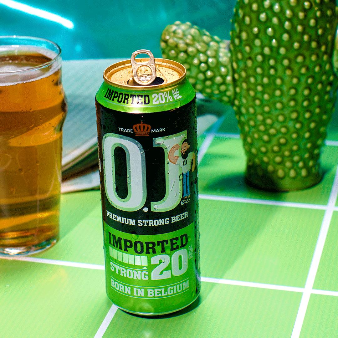 O.J. 20% Strong Beer 500ml Can-O.J. Beer