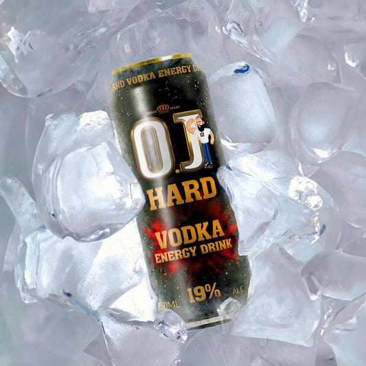 O.J. Hard Vodka Energy Drink 250ml Can-O.J. Beer